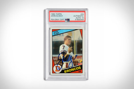 1984 Tarjeta de novato autografiada de Topps John Elway