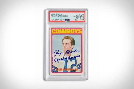 1972 Topps Roger Staubach Autographed Rookie Card 1972 Topps Roger Staubach Autographed Rookie Card