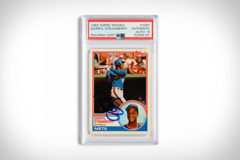 1983 Topps Traded Darryl Strawberry Autographed Rookie Card 1983 Topps Traded Darryl Strawberry Autographed Rookie Card