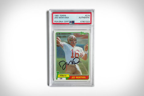1981 Tarjeta de novato autografiada de Topps Joe Montana