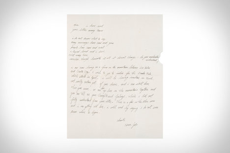 Steve Jobs Handwritten Letter Steve Jobs Handwritten Letter
