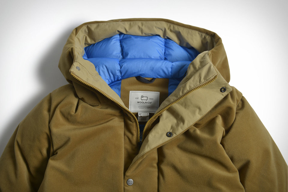 Woolrich Packable Corduroy Puffy Parka | Uncrate