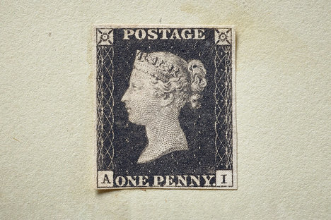 World's First Postage Stamp World's First Postage Stamp