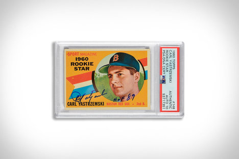 1960 Topps Carl Yastrzemski Autographed Rookie Card 1960 Topps Carl Yastrzemski Autographed Rookie Card
