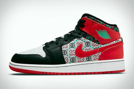 Zapatos deportivos Nike Air Jordan 1 Ugly Xmas para niños