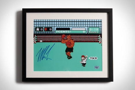 Mike Tyson Autographed Punch-Out Print Mike Tyson Autographed Punch-Out Print