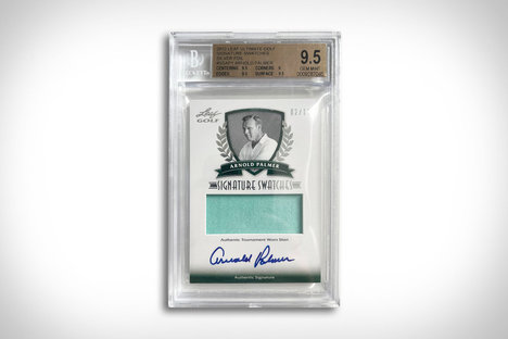 Tarjeta con parche autografiado de Arnold Palmer Signature Swatches
