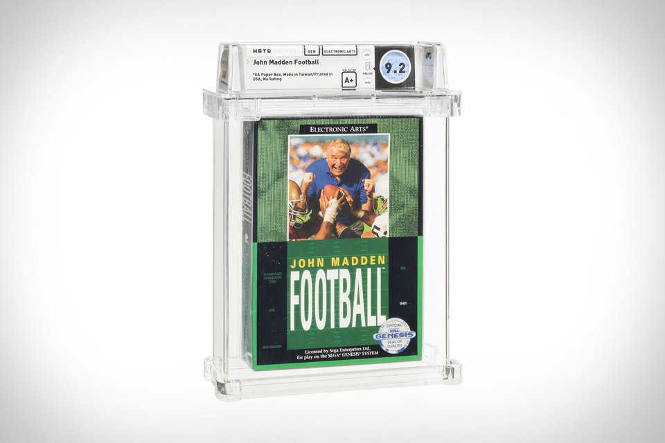 Sealed 1990 John Madden Football Game Cartridge | Uncrate