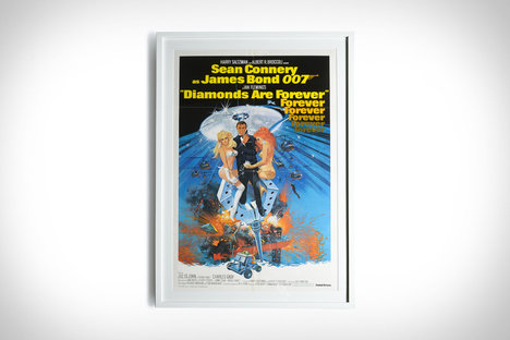 Diamonds Are Forever Framed Movie Poster Diamonds Are Forever Framed Movie Poster