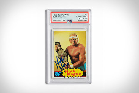 1985 年绿巨人霍根 #1 亲笔签名集换式卡片