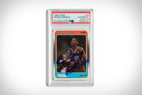 1988 Fleer Dennis Rodman Autographed Rookie Card 1988 Fleer Dennis Rodman Autographed Rookie Card