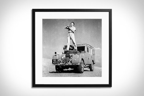 Land Rover in the Algerian Sahara Framed Print Land Rover in the Algerian Sahara Framed Print