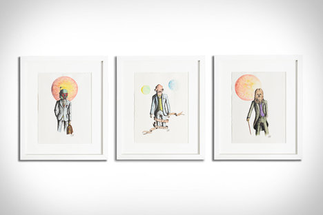 Star Wars Original Watercolor Framed Set Star Wars Original Watercolor Framed Set