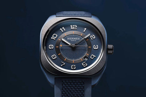Hermes H08 Blue Titanium Watch