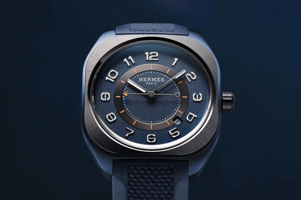 エルメス H08 ブラックチタン SP1.742 自動巻き チタン メンズ HERMES  【時計】