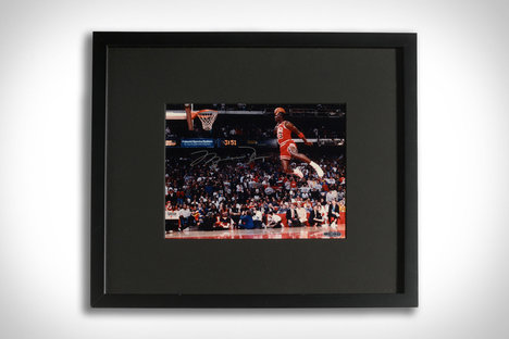 Michael Jordan Autographed Framed Print Michael Jordan Autographed Framed Print