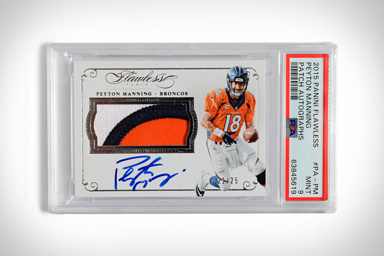 2015 Flawless Peyton Manning Game Used Jersey Autographed Card