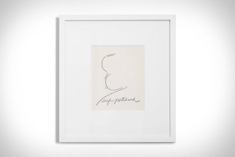 Alfred Hitchcock Autographed Self Portrait Alfred Hitchcock Autographed Self Portrait