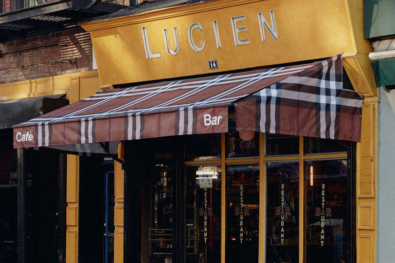 Lucien x Burberry Restaurant Makeover
