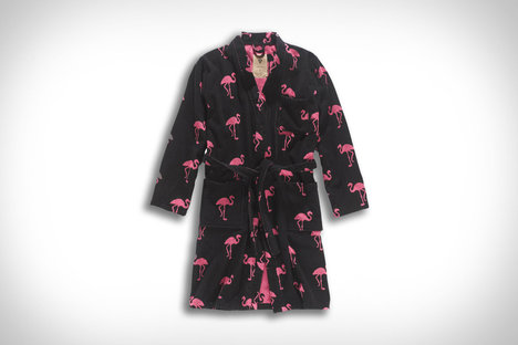 OAS Black Flamingo Robe OAS Black Flamingo Robe