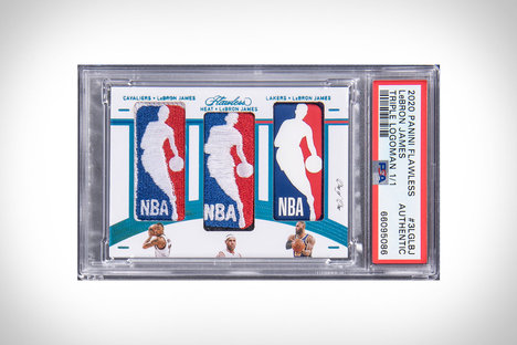 2020-21 Flawless LeBron James Triple Logoman Basketball Card 2020-21 Flawless LeBron James Triple Logoman Basketball Card