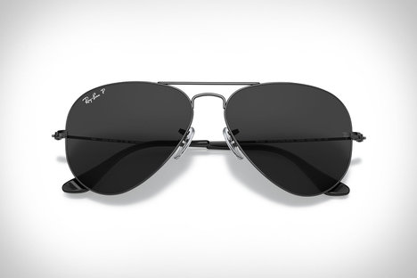 Ray-Ban Total Black Aviators