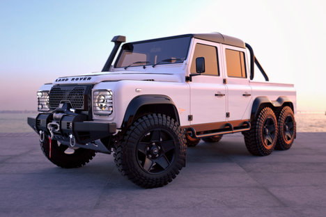 Classic Overland White Rhino Land Rover Defender 6x6 Classic Overland White Rhino Land Rover Defender 6x6