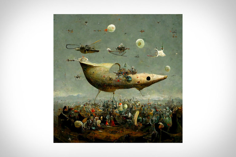 Filippo Nassetti AI Spaceship Artwork