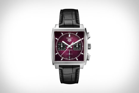 Tag Heuer Monaco Purple Dial Watch Tag Heuer Monaco Purple Dial Watch