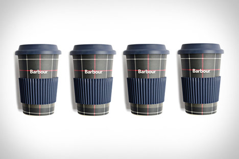 Barbour Tartan Travel Mug Set Barbour Tartan Travel Mug Set