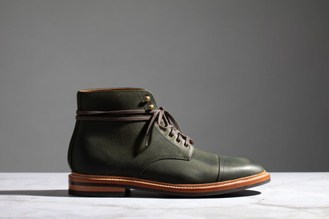 Grant Stone Cap Toe Kudu Boot Grant Stone Cap Toe Kudu Boot