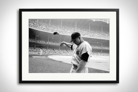 Mickey Mantle Helmet Fling Framed Print Mickey Mantle Helmet Fling Framed Print