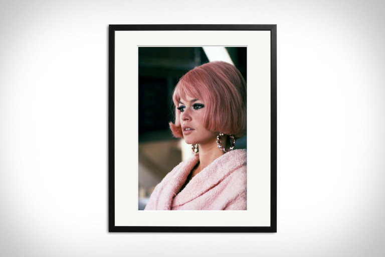 Pink Brigitte Bardot Framed Print
