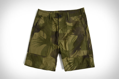 Rogue Territory Olive Palm Ermüdungsshorts