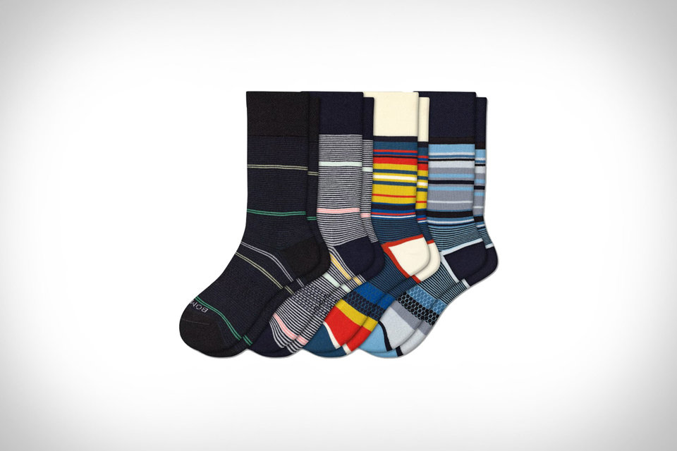 Bombas Mixed Pattern Calf Sock Uncrate