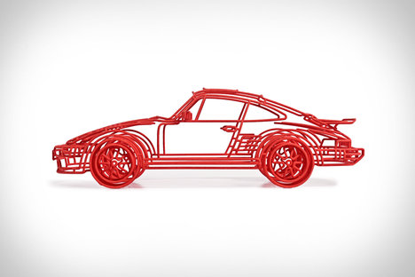 Porsche 930 Turbo Slantnose 1:15 Scale Wire Model