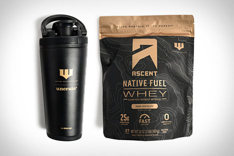 Wayne Enterprises x Uncrate x Ascent Protein Set Wayne Enterprises x Uncrate x Ascent Protein Set