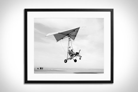 Lámina enmarcada Aterrizaje de parapente de la base de la fuerza aérea de Edwards