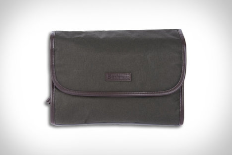 Barbour Waxed Hanging Wash Bag Barbour Waxed Hanging Wash Bag