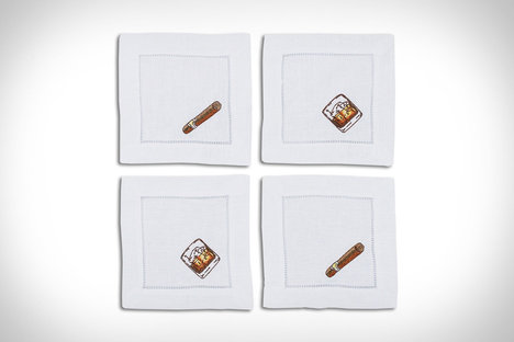 Gentleman's Cocktail Napkins Gentleman's Cocktail Napkins