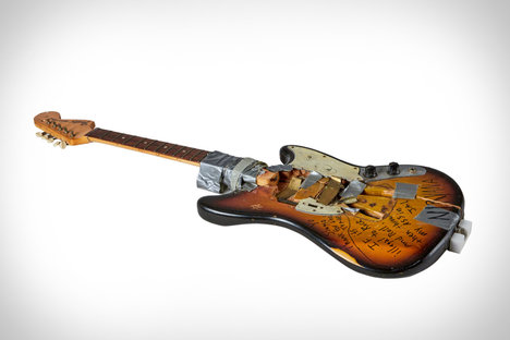 Kurt Cobain Stage-Smashed Fender Guitar