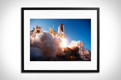 Space Shuttle Discovery Liftoff Framed Print