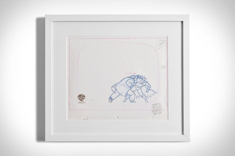 Batman Fight Scene Original Production Art