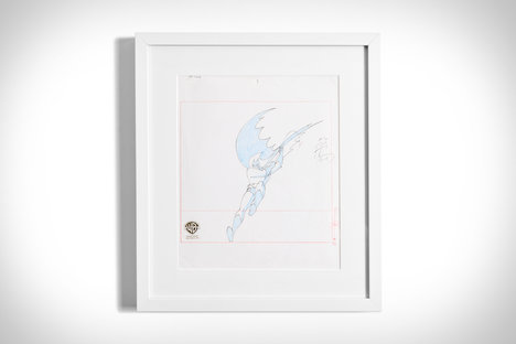 Batman Swinging Down Original Production Art Batman Swinging Down Original Production Art