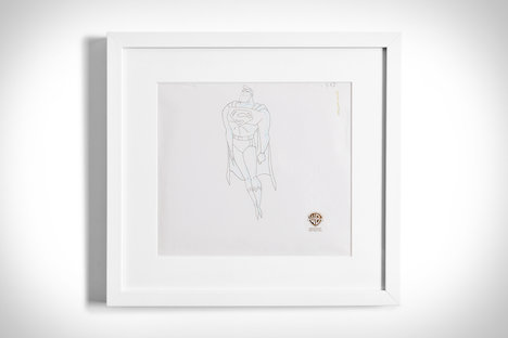 Superman Flying Upwards Original Production Art Superman Flying Upwards Original Production Art