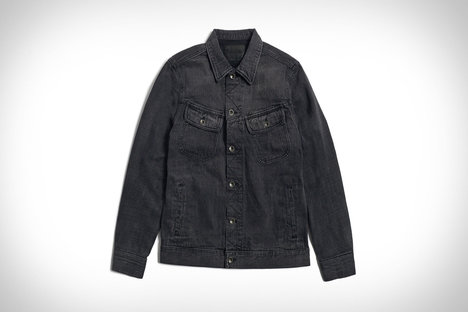 Taylor Stitch Black Selvedge Long Haul Jacket