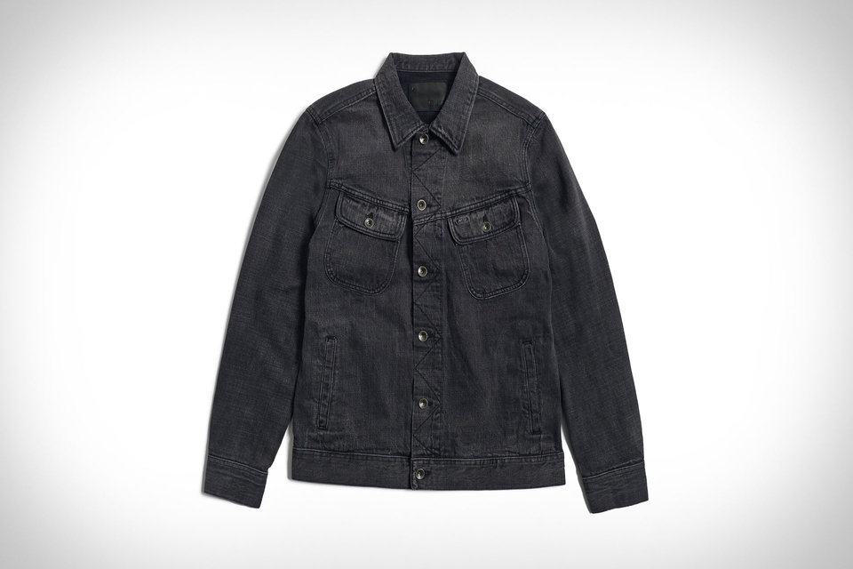 Taylor Stitch Black Selvedge Long Haul Jacket | Uncrate