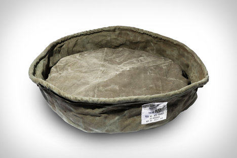 Vintage Tent Fabric Pet Bed