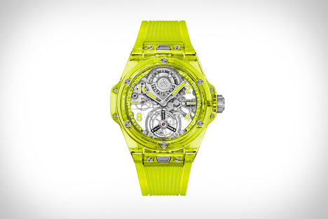 Hublot Big Bang Tourbillon Yellow Neon Saxem Watch