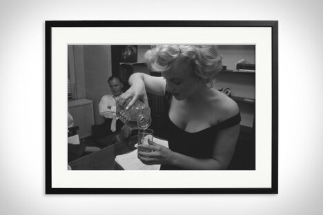 Marilyn Monroe Pouring A Drink Framed Print Marilyn Monroe Pouring A Drink Framed Print
